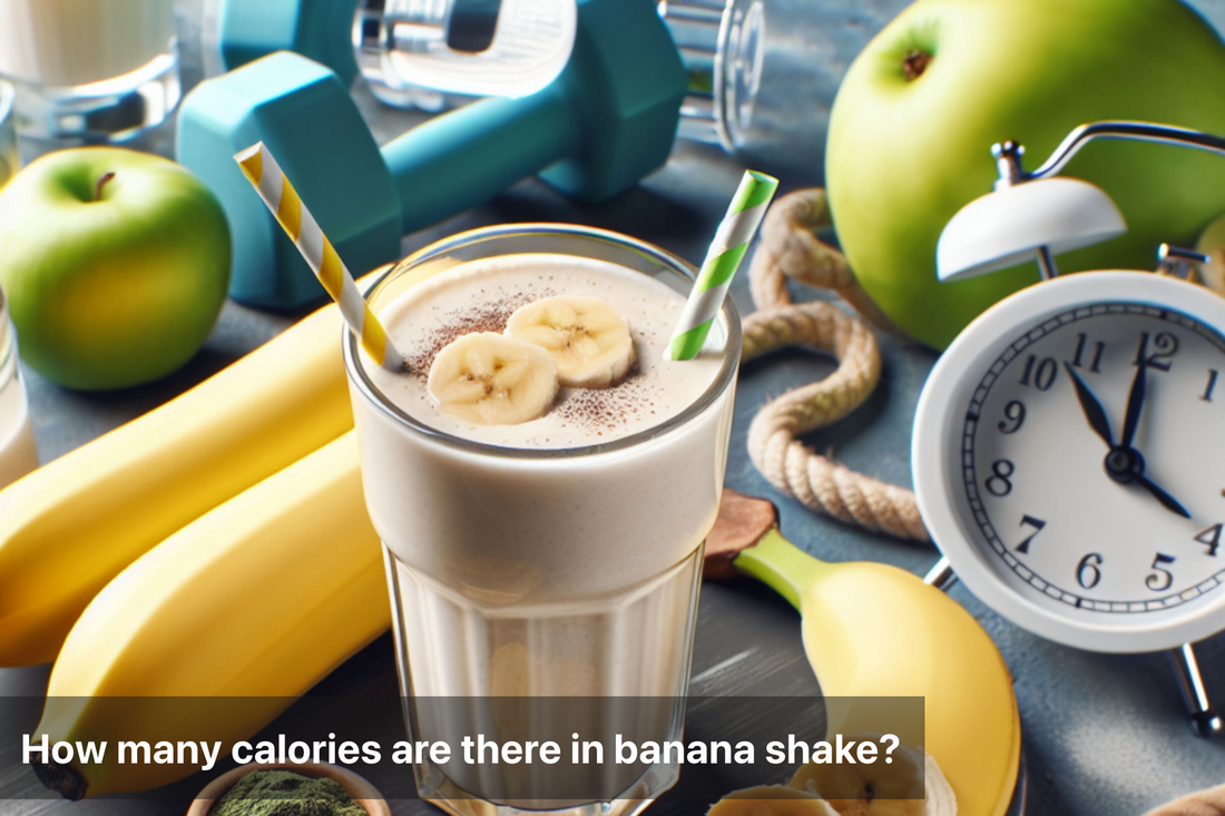 A banana shake with bananas and green apples for health enthusiasts.