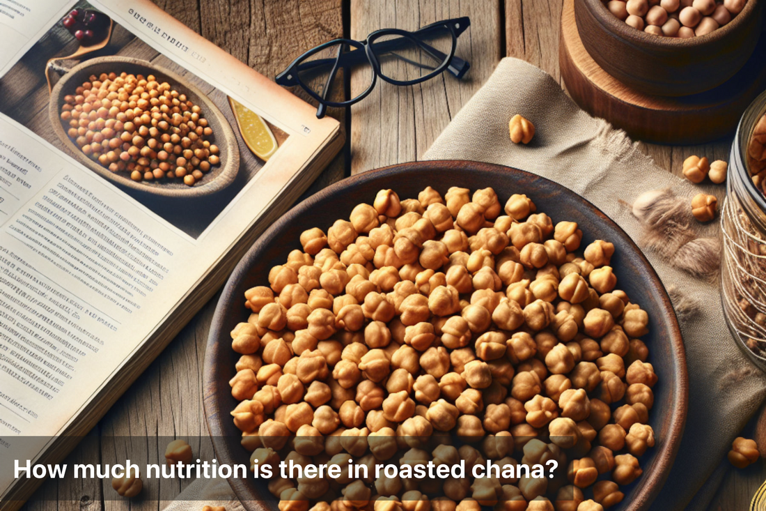 Healthy roasted chana in a bowl, showcasing its nutritional benefits.