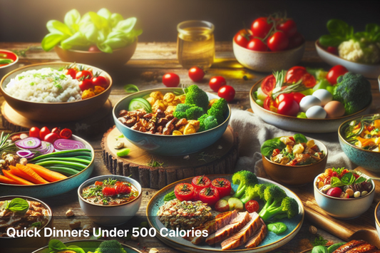 Healthy ingredients for quick dinners under 500 calories