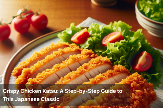 Plate of Crispy Chicken Katsu with lettuce and cherry tomatoes