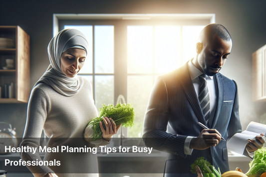 Professionals preparing healthy meals in a modern kitchen