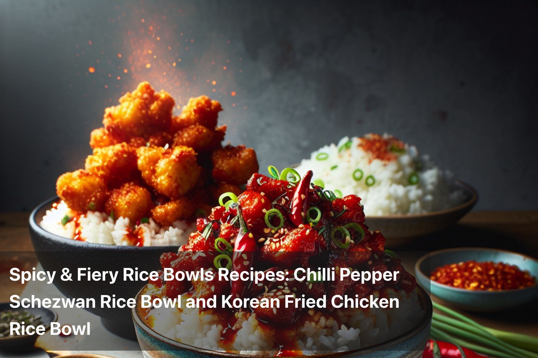 Delicious spicy rice bowls: Schezwan and Korean fried chicken