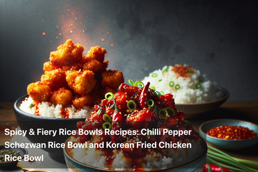 Delicious spicy rice bowls: Schezwan and Korean fried chicken