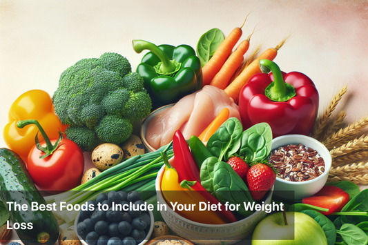 Healthy foods including vegetables and fruits for weight loss