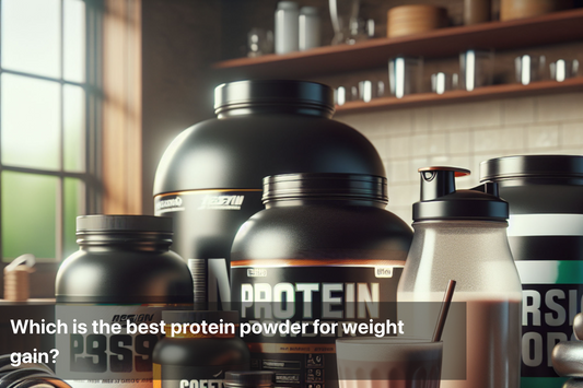 Various protein powder containers for weight gain